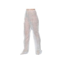 Pantaloni per pressoterapia Kinefis realizzati in polipropilene TNT da 30 grammi di colore bianco